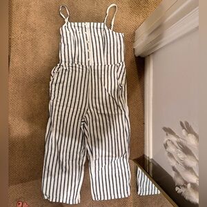 Women’s striped linen style jumpsuit romper